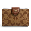 Кошелек Coach на кнопке (Коричневый)